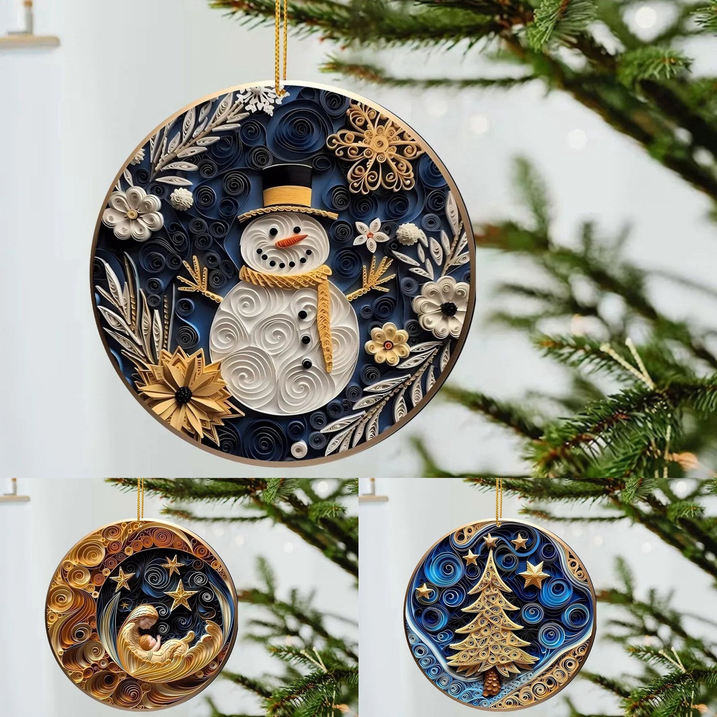 Handmade Ornaments With Good Wishes