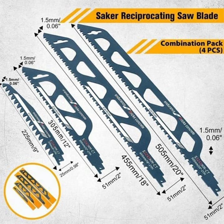 New 50% Off Masonry Reciprocating Saw Blade