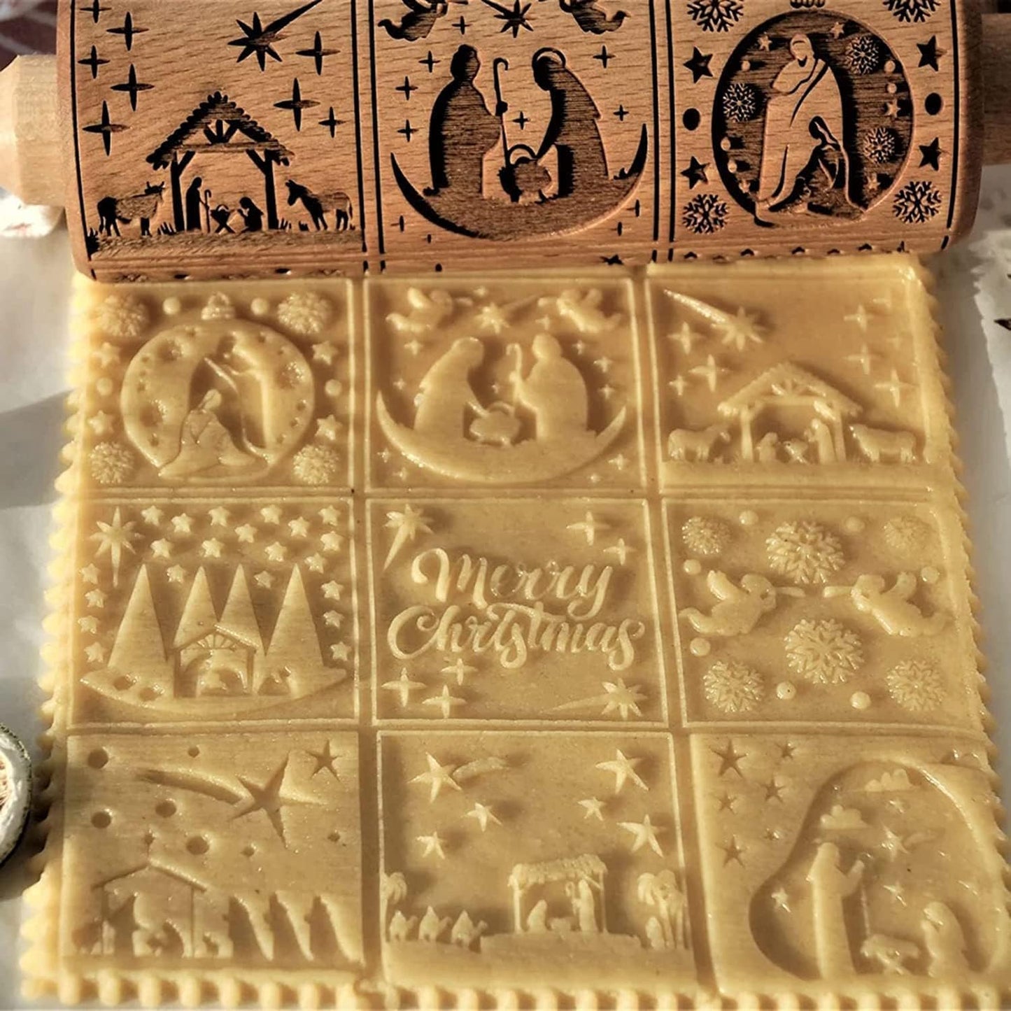 💕50% off this week💕-gingerbread man rolling pin