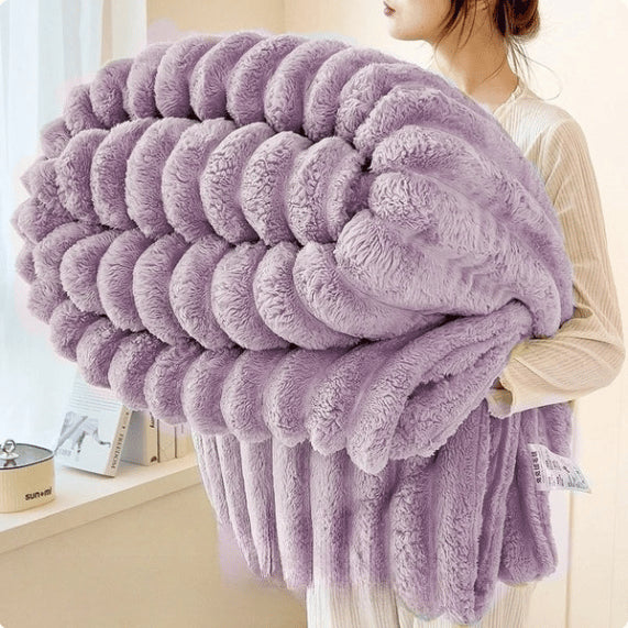 ❄️❄️Winter Hot Sale🔥Thickened Faux Rabbit Fleece Blanket for Winter