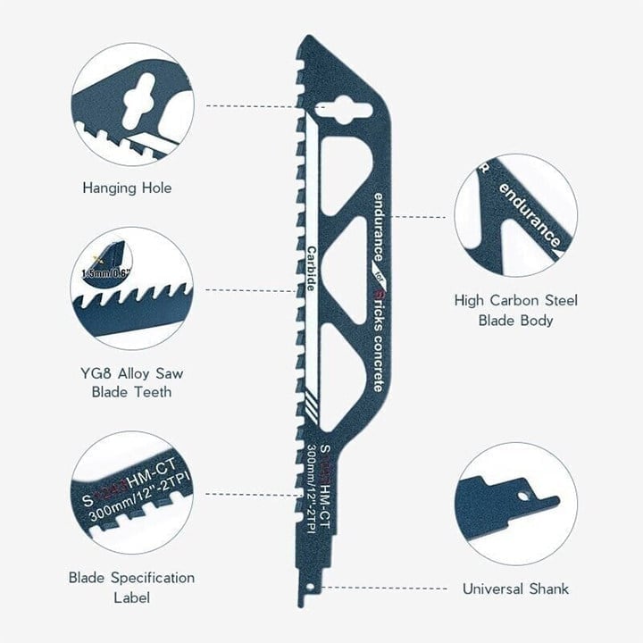 New 50% Off  Masonry Reciprocating Saw Blade