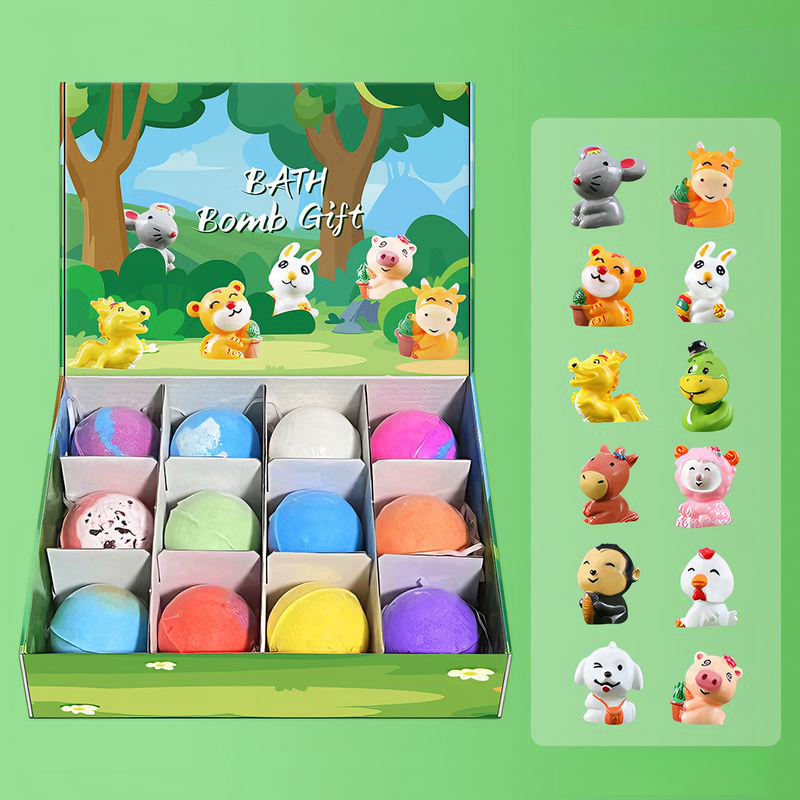 🔥Limited Time Promotion 49% OFF🔥12-Piece Bath Bomb Gift Set for Kids