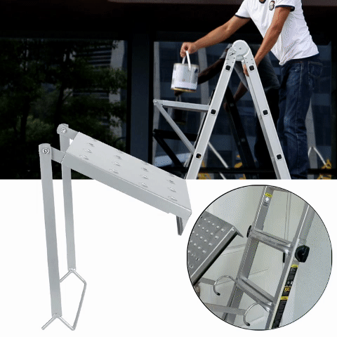 Ladder Compainon Foldable Steel Ladder Platform – Universal Fit for Step Ladders ...