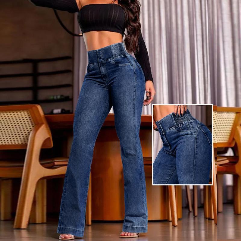 👖 50% OFF Women's Elastic High-Waisted Slim-Fit Stretch Jeans