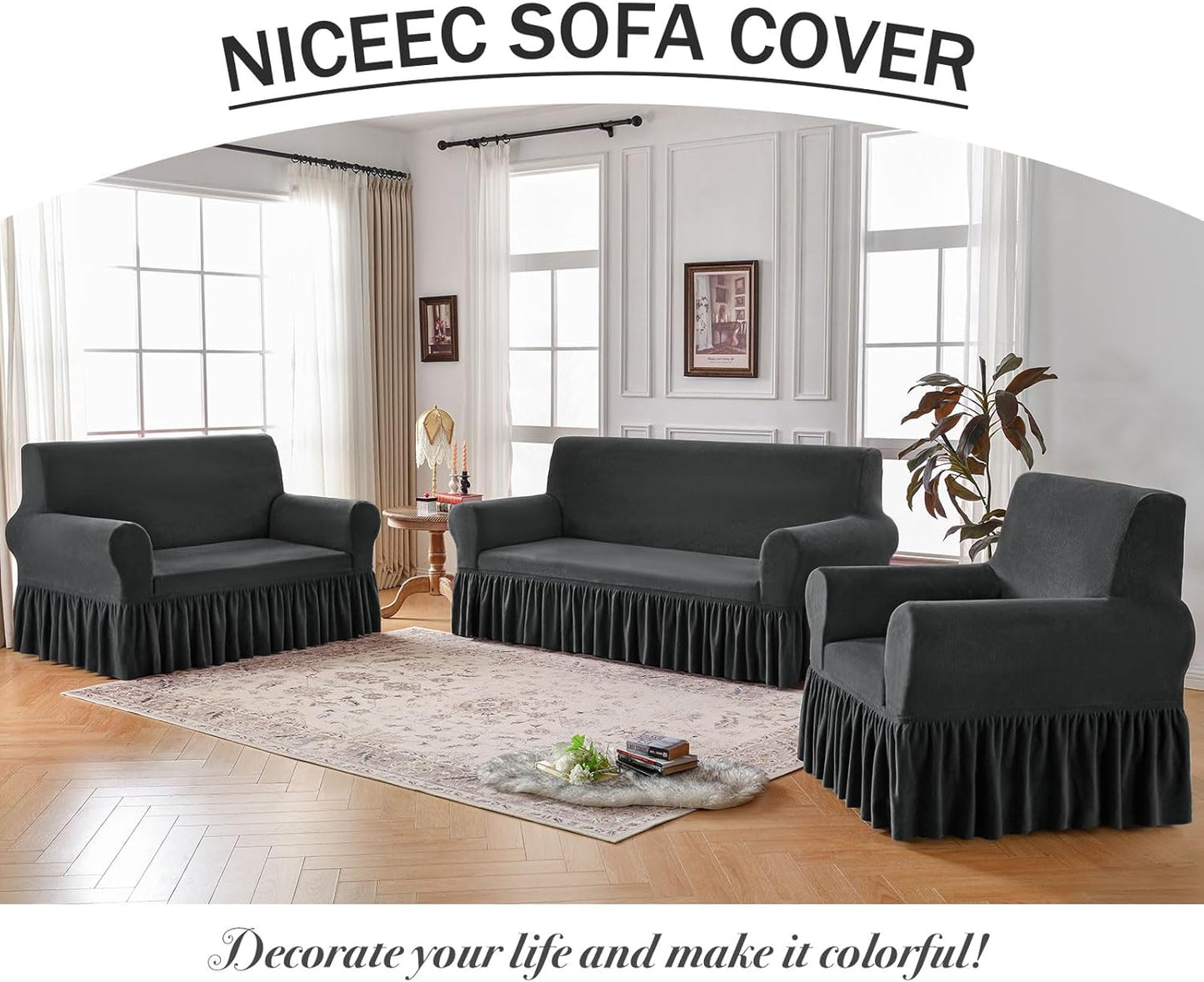 🛋️Armchair Cover Thick Plush – The Coziest Sofa Cover You’ll Ever Own!