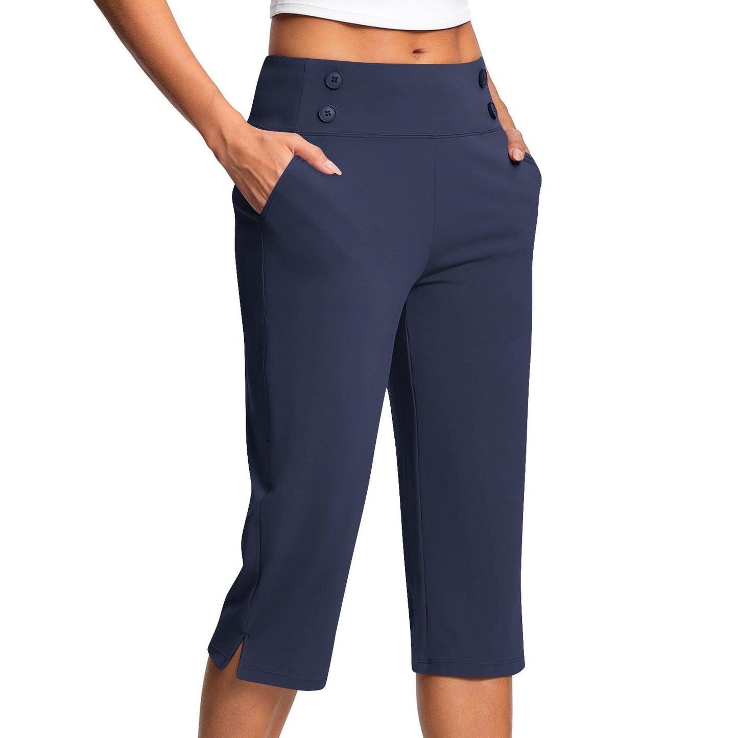 🔊Best-Selling Women's High-Waisted Stretch Capri Pants for Summer
