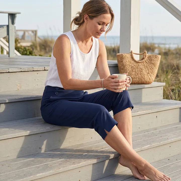 🔊Best-Selling Women's High-Waisted Stretch Capri Pants for Summer