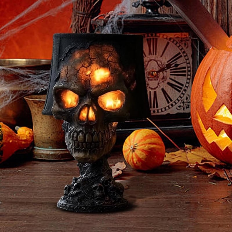 ☠️Gothic Lava Stone Skull Lamp - ⌛Limited Handmade Series