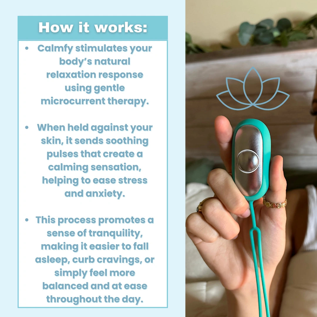 Calmfy Microcurrent Chill Pod — Quickly Reduces Stress for Deep Sleep and Clear Focus