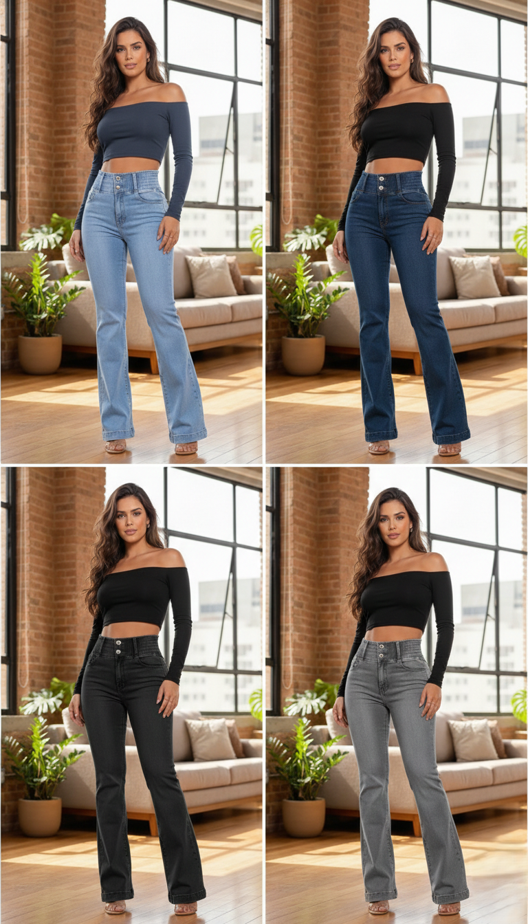 👖 50% OFF Women's Elastic High-Waisted Slim-Fit Stretch Jeans