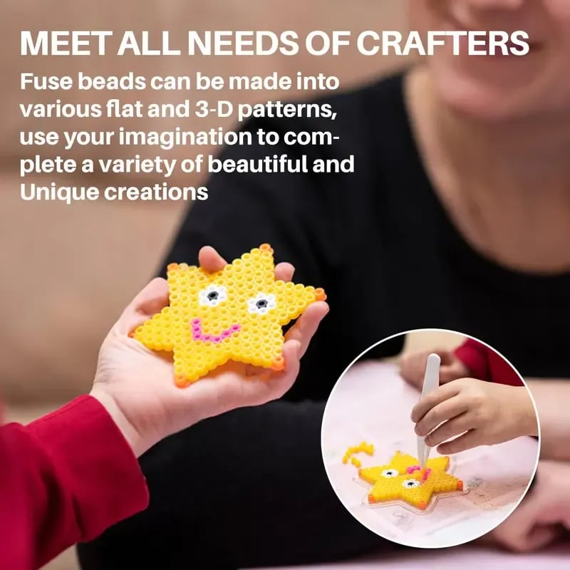 💘🎨 24 & 48 Colors Fuse Beads Kit – 28,000 PCS (2.6mm) 🧩