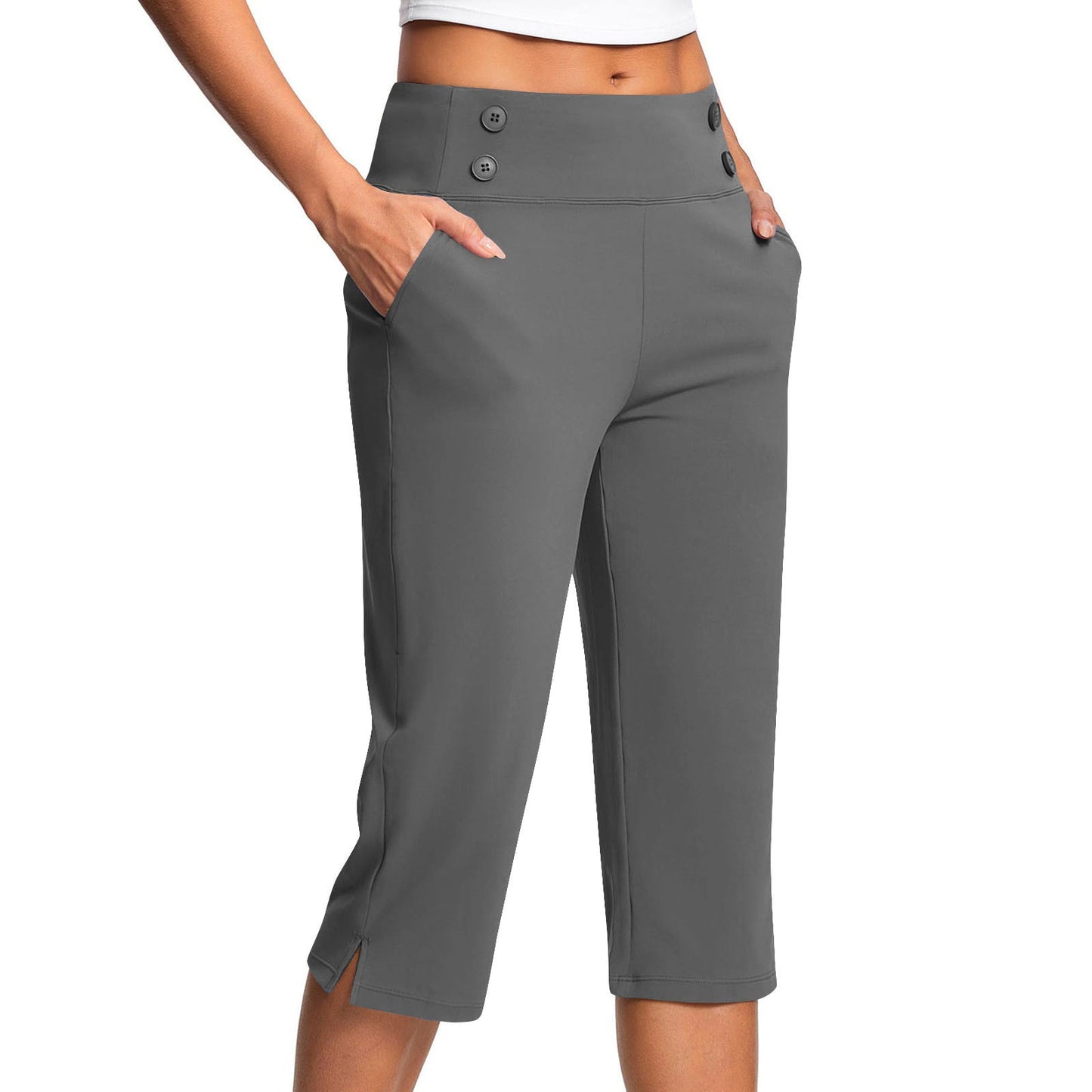🔊Best-Selling Women's High-Waisted Stretch Capri Pants for Summer