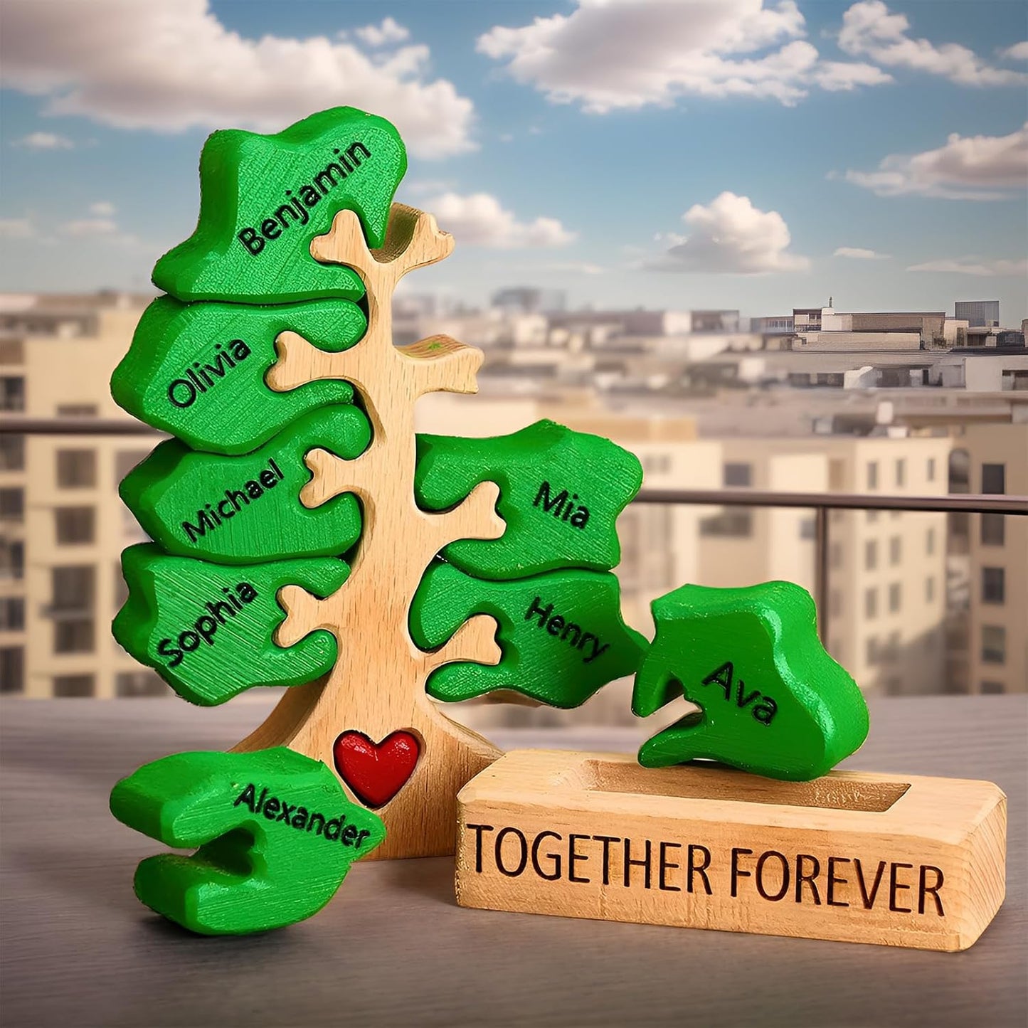 🐻🦊A gift for the whole family 🎁personalized wooden bear jigsaw puzzles