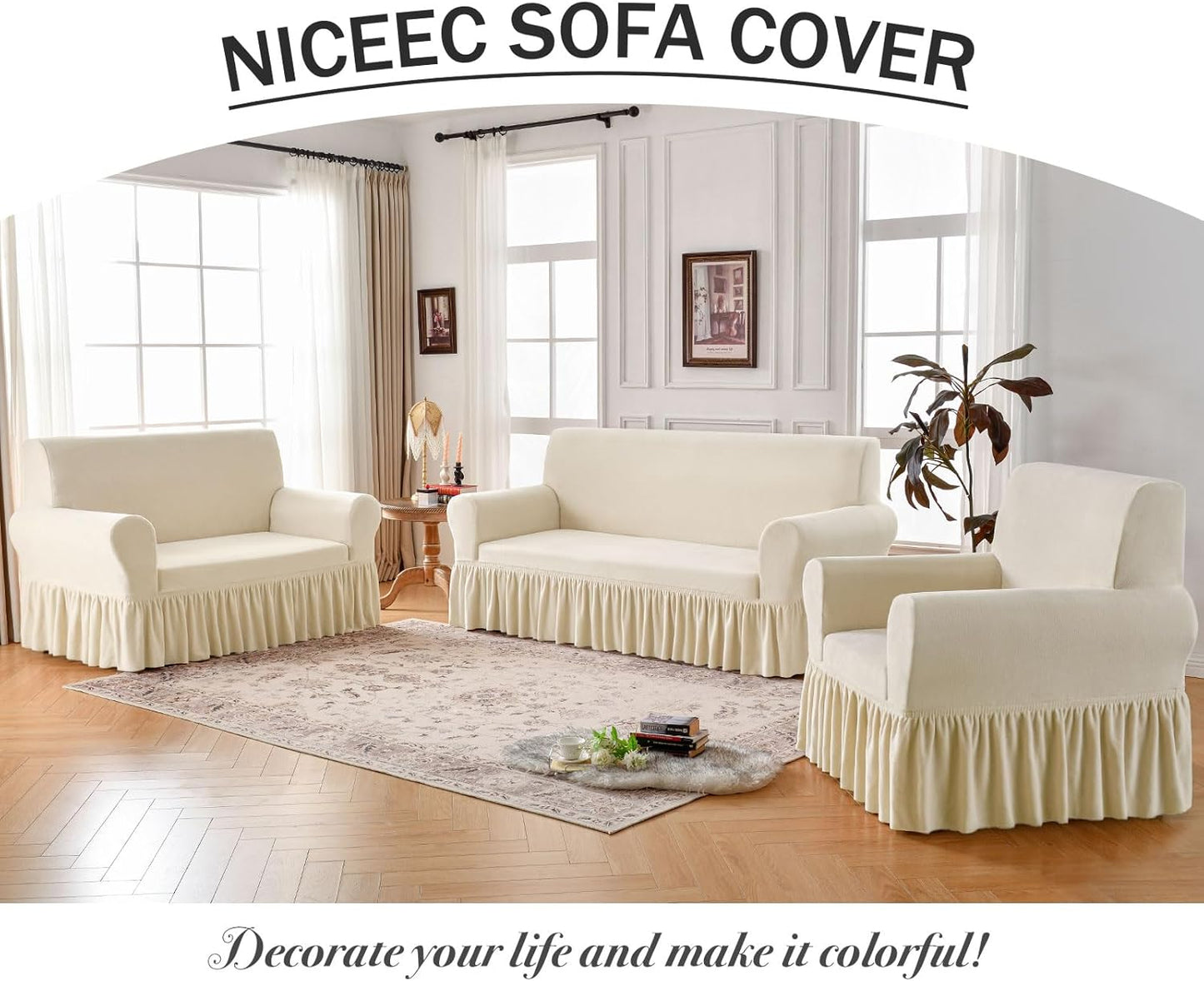 🛋️Armchair Cover Thick Plush – The Coziest Sofa Cover You’ll Ever Own!