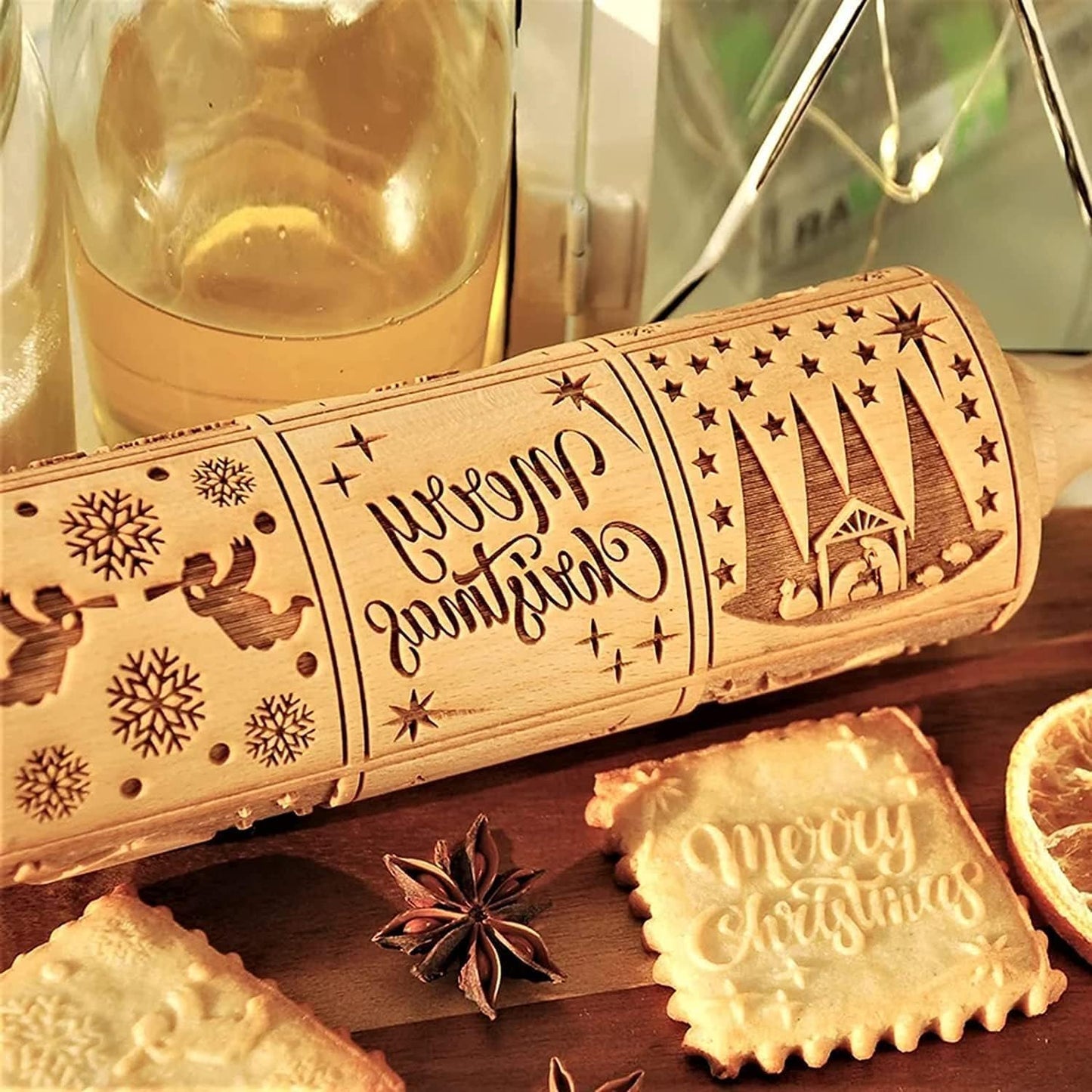 💕50% off this week💕-gingerbread man rolling pin