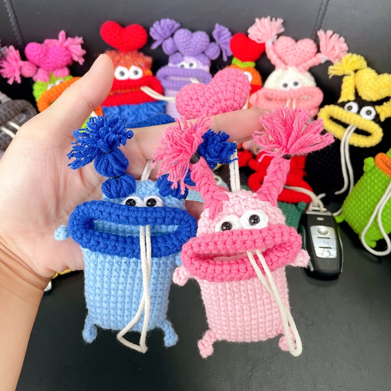 🔑USD9.99🔐 - handmade crochet key bags