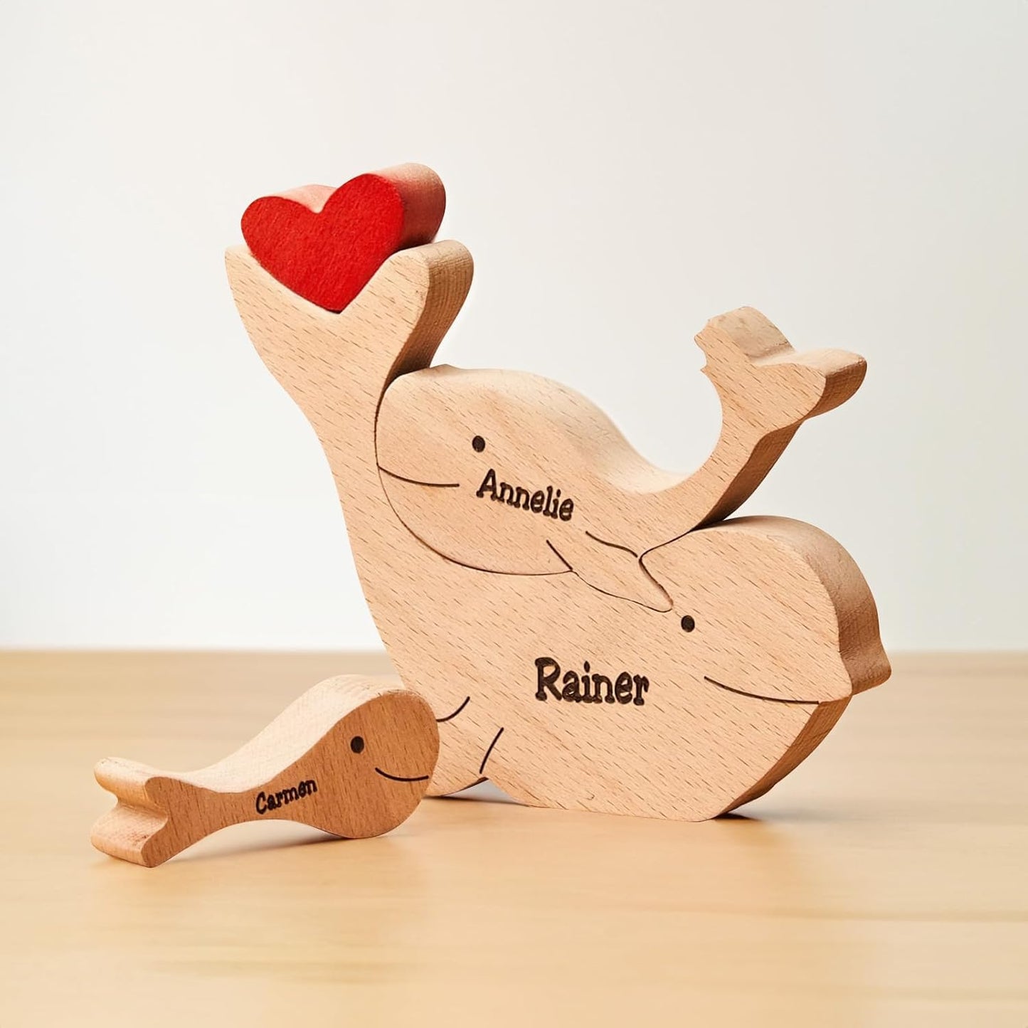 🐻🦊A gift for the whole family 🎁personalized wooden bear jigsaw puzzles