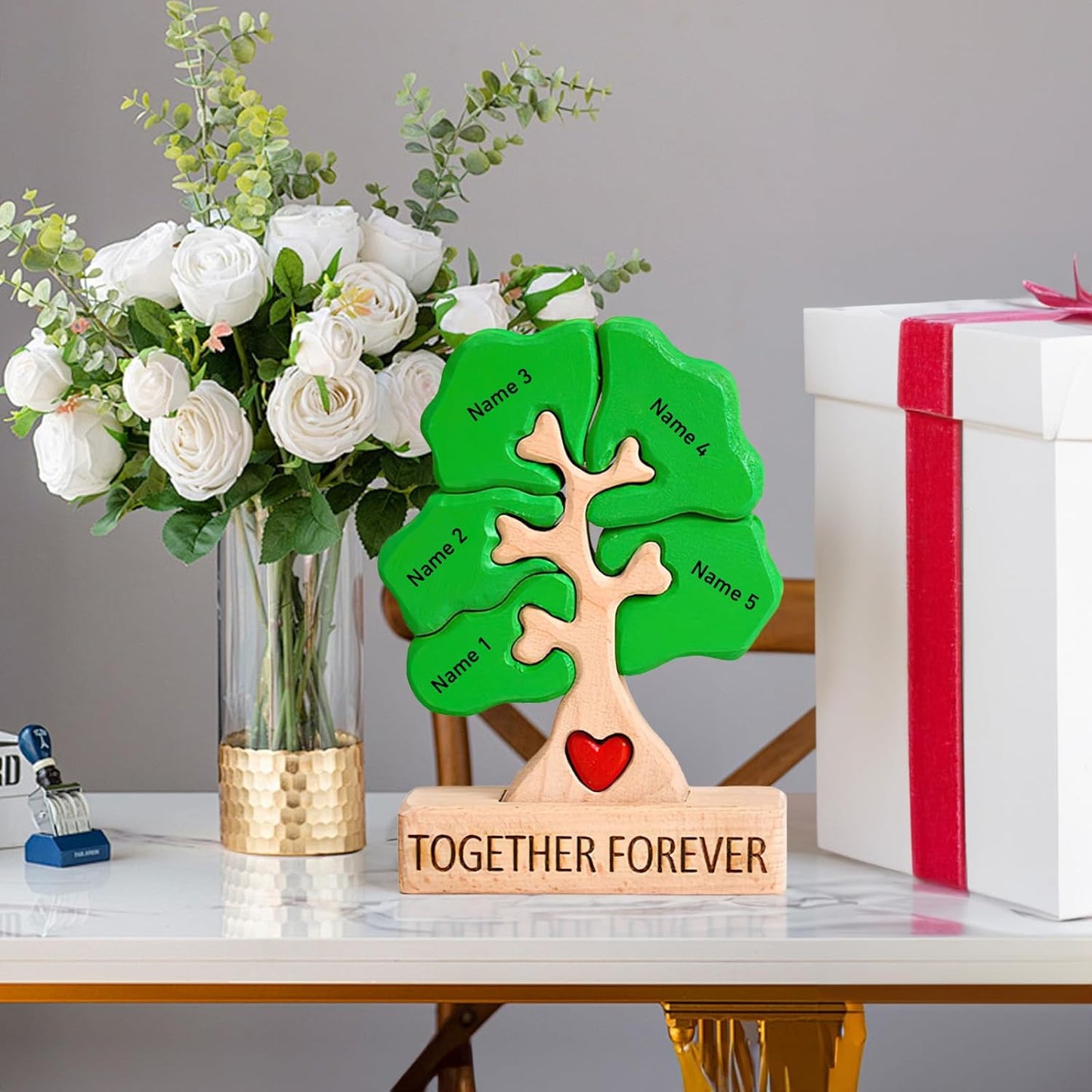 🐻🦊A gift for the whole family 🎁personalized wooden bear jigsaw puzzles