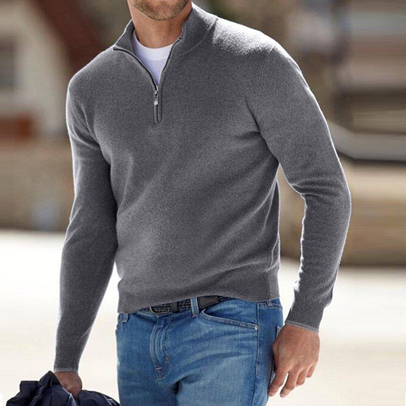 🎁This Week's Special Price $35.99💥Men's Cashmere Zip Basic Sweater