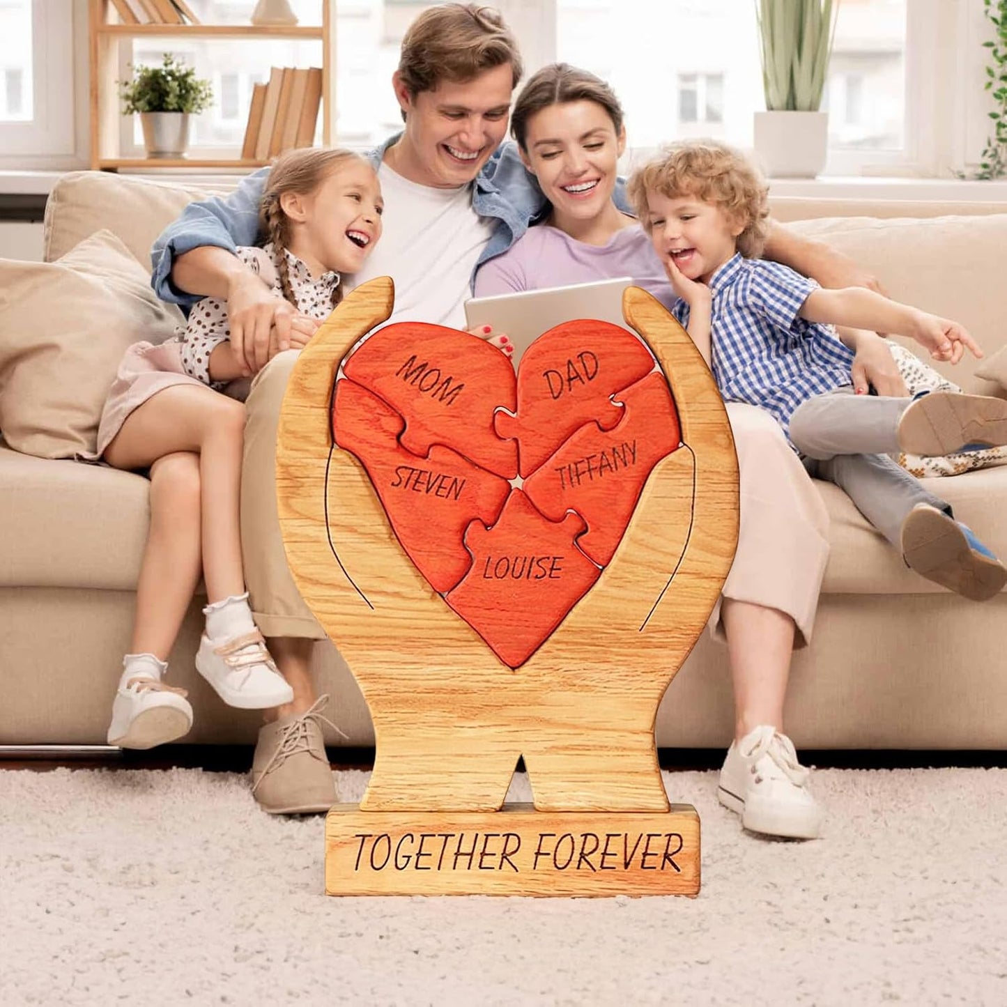 🐻🦊A gift for the whole family 🎁personalized wooden bear jigsaw puzzles