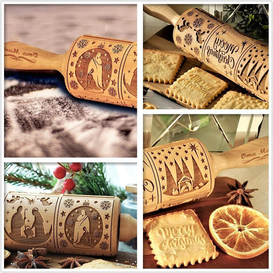 💕50% off this week💕-gingerbread man rolling pin