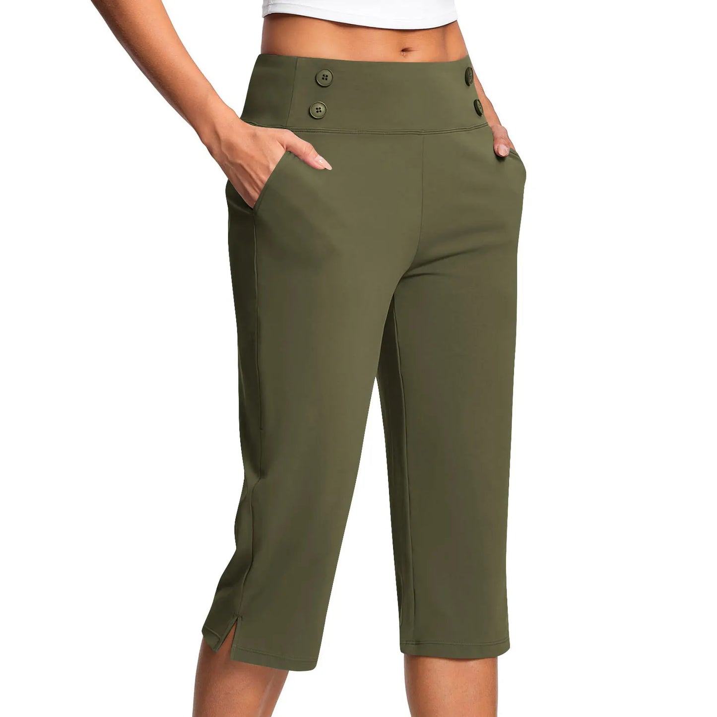 🔊Best-Selling Women's High-Waisted Stretch Capri Pants for Summer