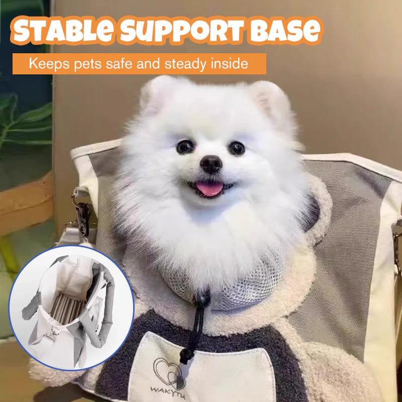 🐾Cute Bear Pet Carrier Bag With Head-Out Design