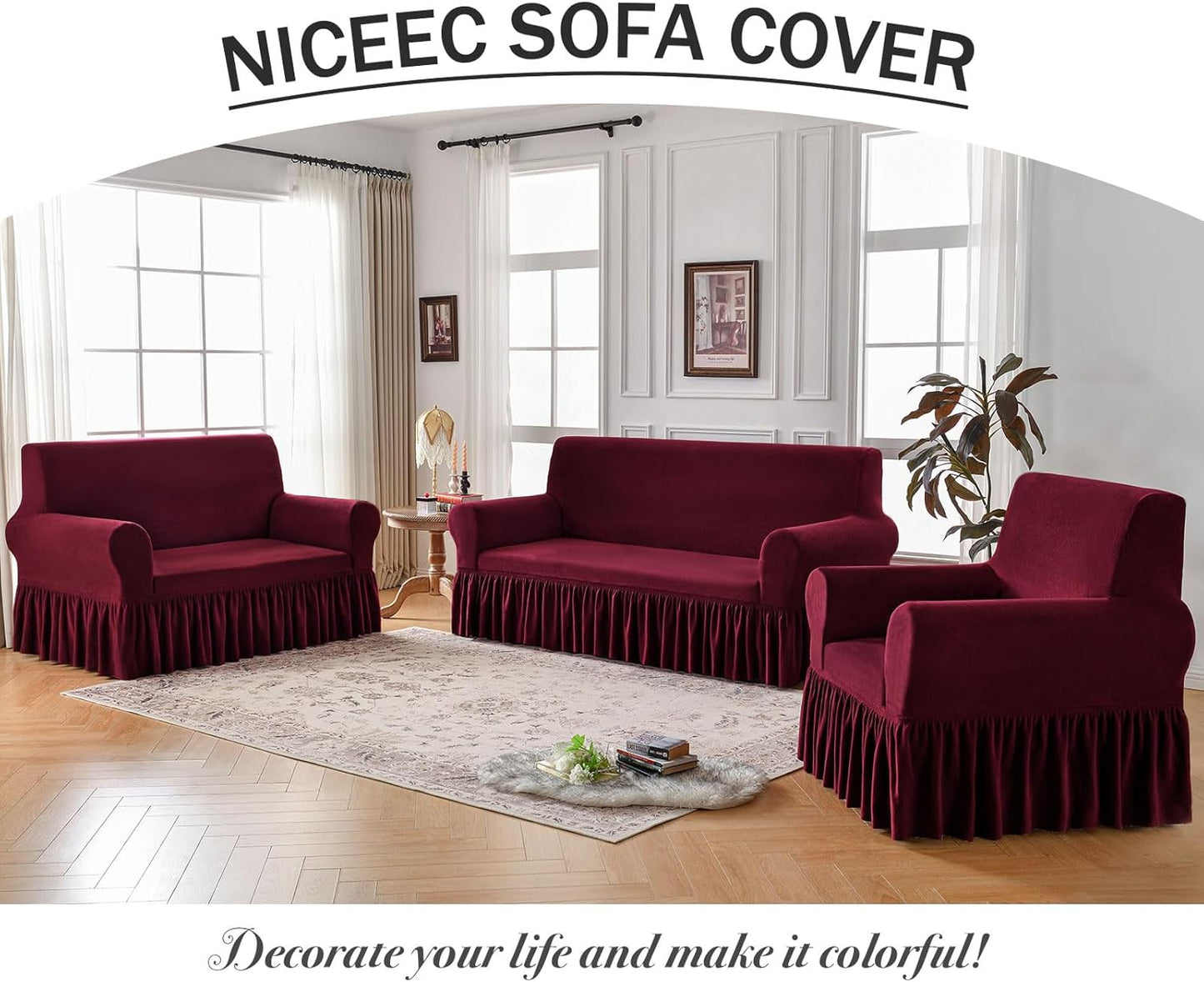 🛋️Armchair Cover Thick Plush – The Coziest Sofa Cover You’ll Ever Own!