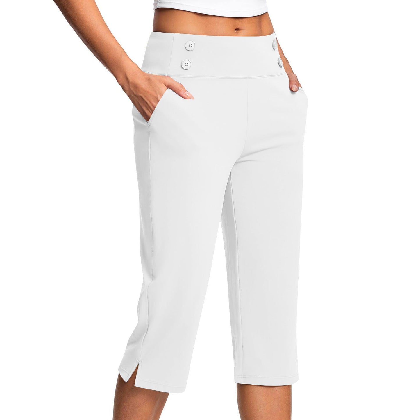🔊Best-Selling Women's High-Waisted Stretch Capri Pants for Summer