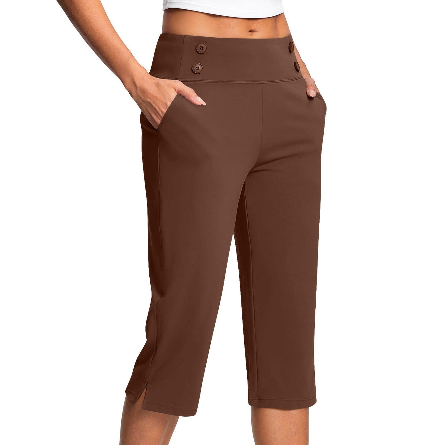 🔊Best-Selling Women's High-Waisted Stretch Capri Pants for Summer