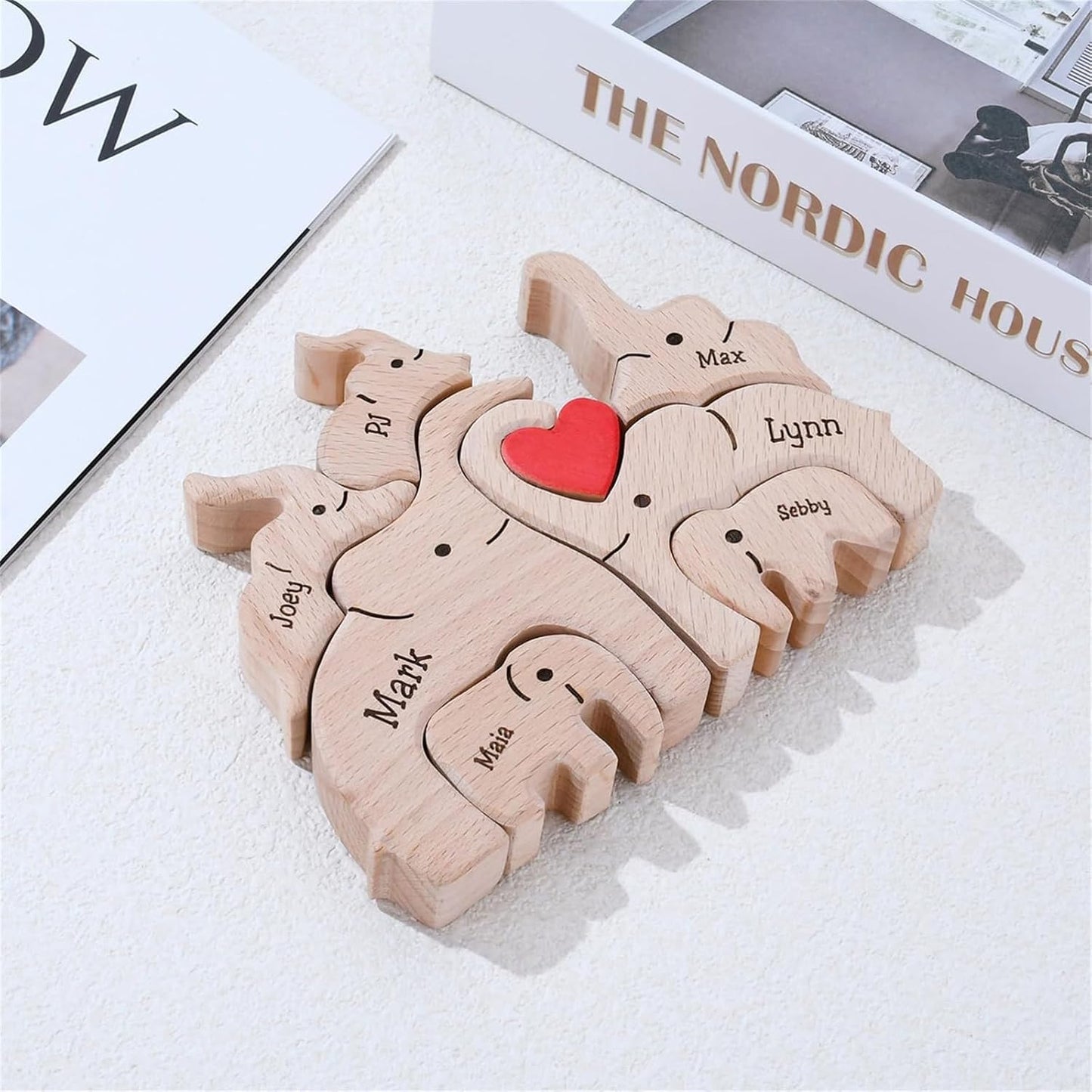 🐻🦊A gift for the whole family 🎁personalized wooden bear jigsaw puzzles
