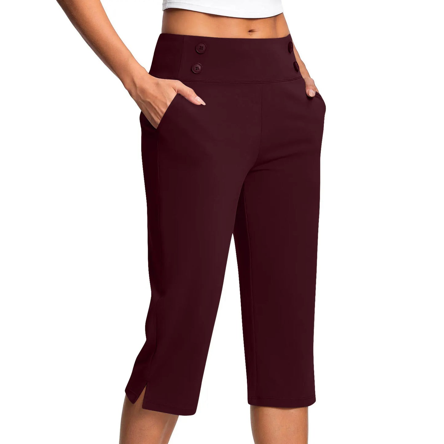 🔊Best-Selling Women's High-Waisted Stretch Capri Pants for Summer