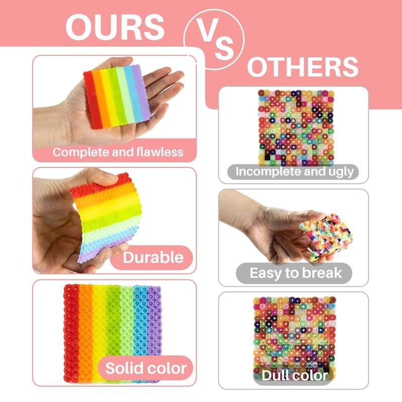 💘🎨 24 & 48 Colors Fuse Beads Kit – 28,000 PCS (2.6mm) 🧩