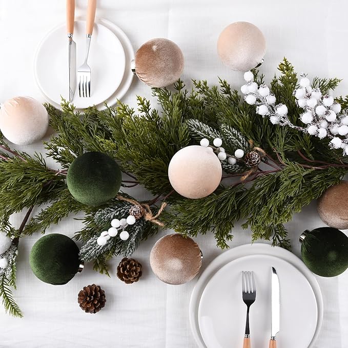 🎄Christmas Tree Ornaments Velvet Balls🎁