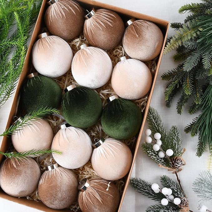 🎄Christmas Tree Ornaments Velvet Balls🎁