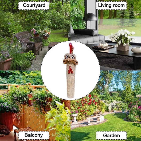 Hidden Chick Garden Decoration
