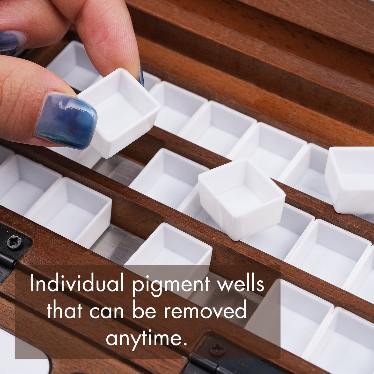 Portable 24-Well Watercolor Palette Set | Includes Travel Brush & Multi-Use Straps, Perfect for Outdoor Painting