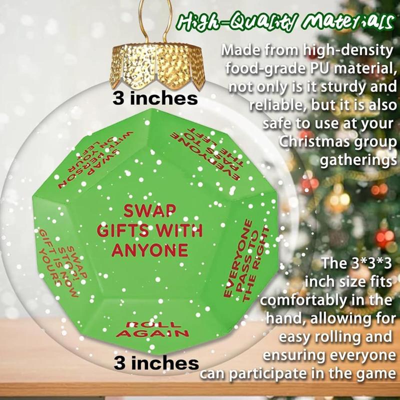 🎅Xmas Sale🎄🎲Santa Swap Gift Exchange Dice