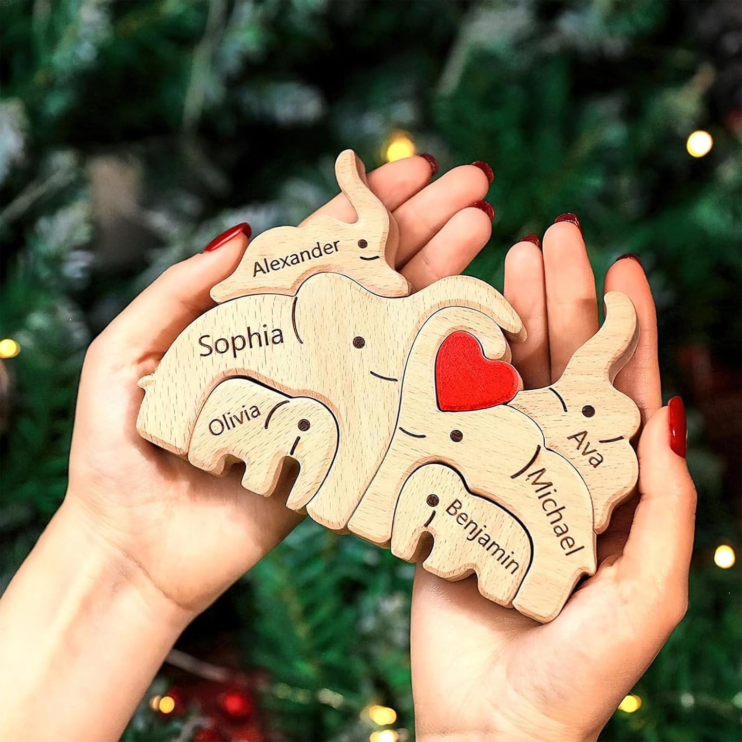 🐻🦊A gift for the whole family 🎁personalized wooden bear jigsaw puzzles