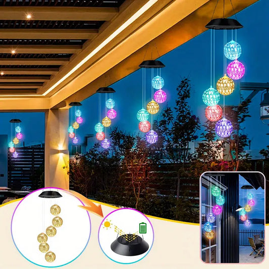 Limited-Time Offer 🔥 Color-Changing LED Solar Wind Chimes