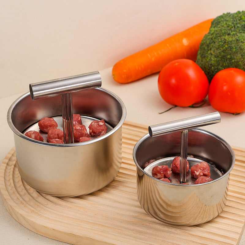 Meatball Maker | Stainless Steel Press | Even Shape Results | Easy One-Hand Use | FlavoForm