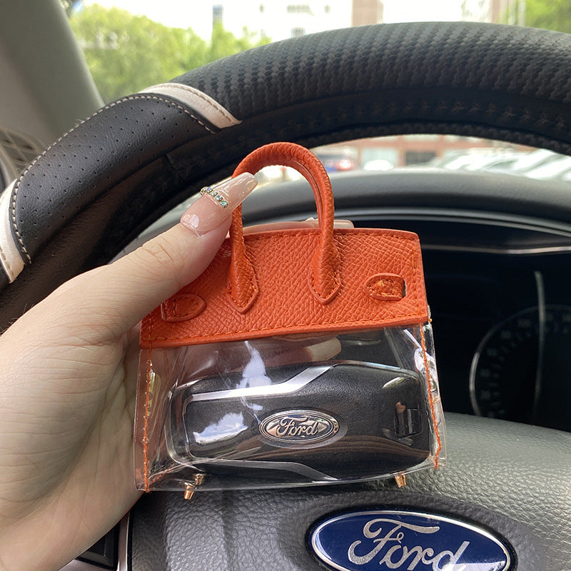 Transparent Mini Handbag Key Case