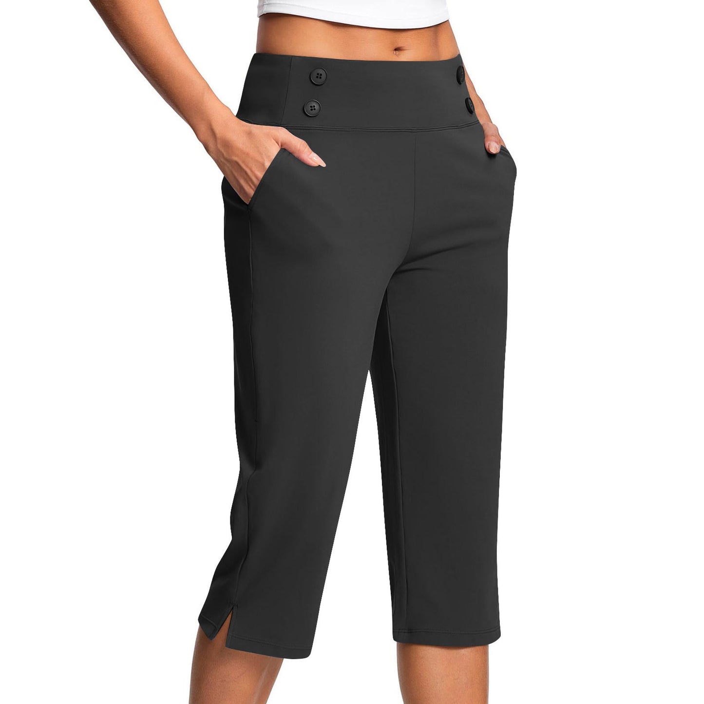 🔊Best-Selling Women's High-Waisted Stretch Capri Pants for Summer