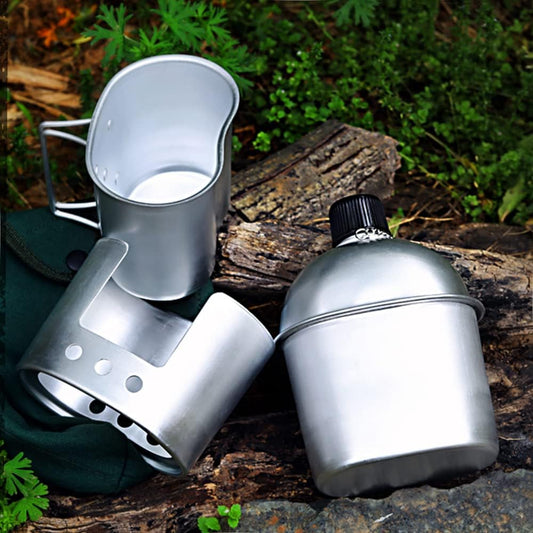 🔥CampForce Survival Kit — 4-in-1 Tactical Hydration Set 💧🪵