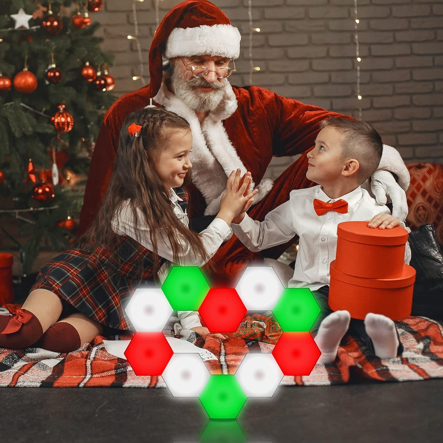 🛑Hexagonal Smart LED Wall Lamp with Remote Control🌈
