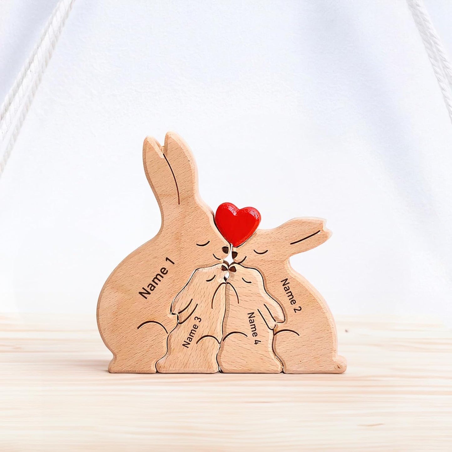 🐻🦊A gift for the whole family 🎁personalized wooden bear jigsaw puzzles