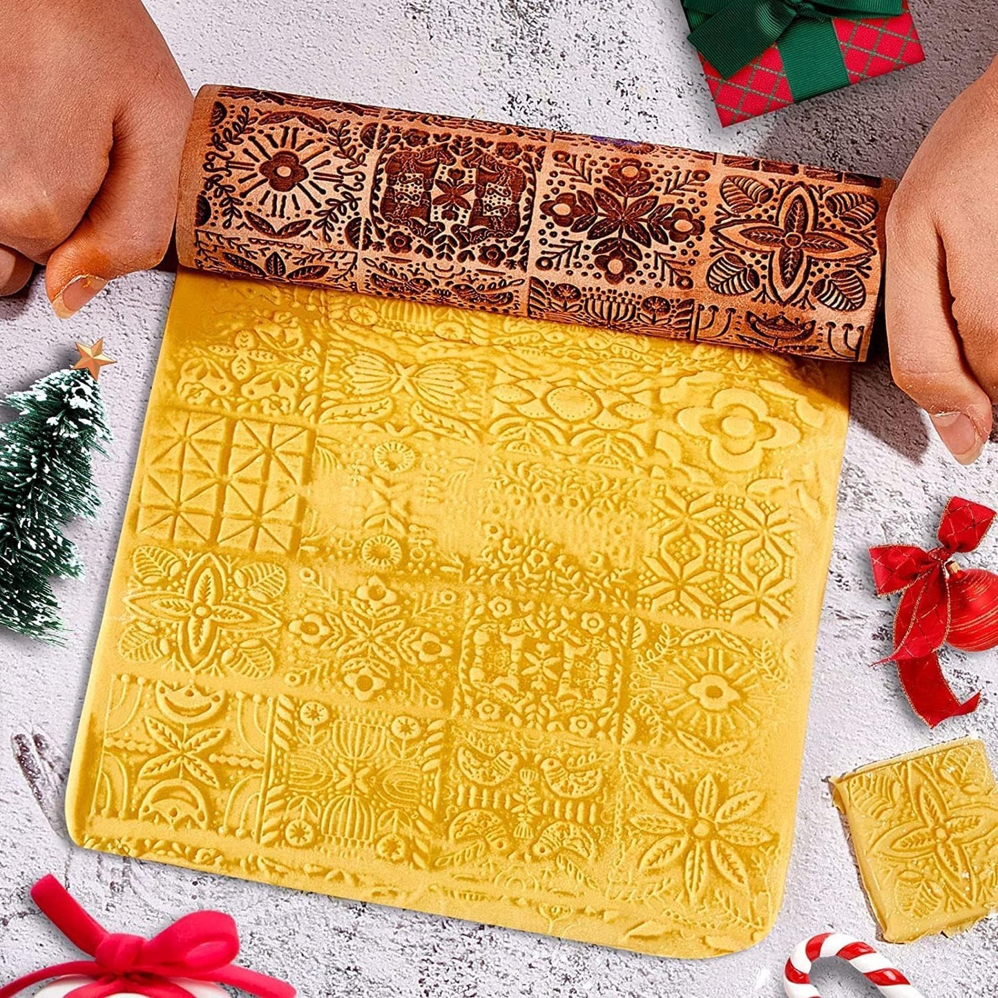 💕50% off this week💕-gingerbread man rolling pin