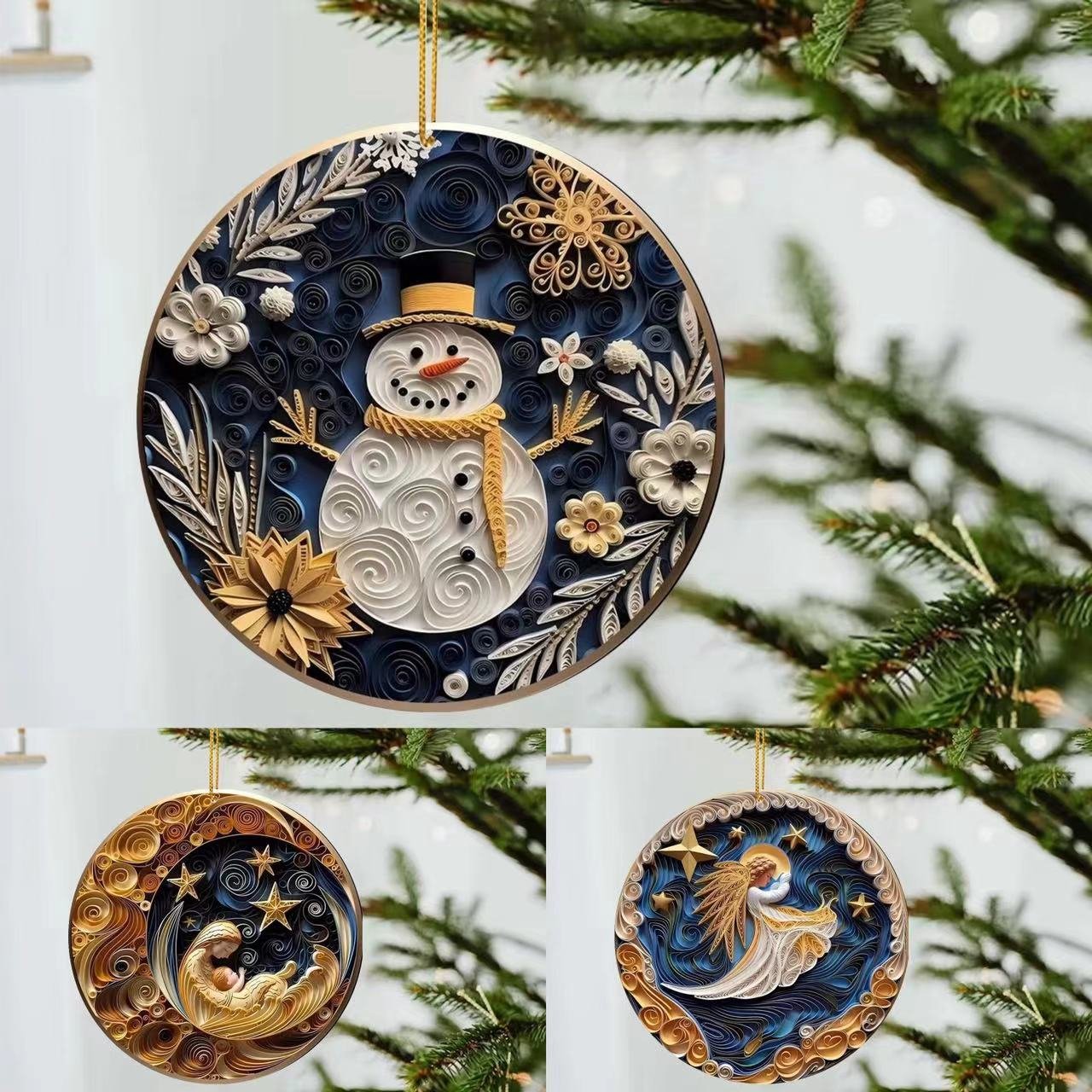 Handmade Ornaments With Good Wishes