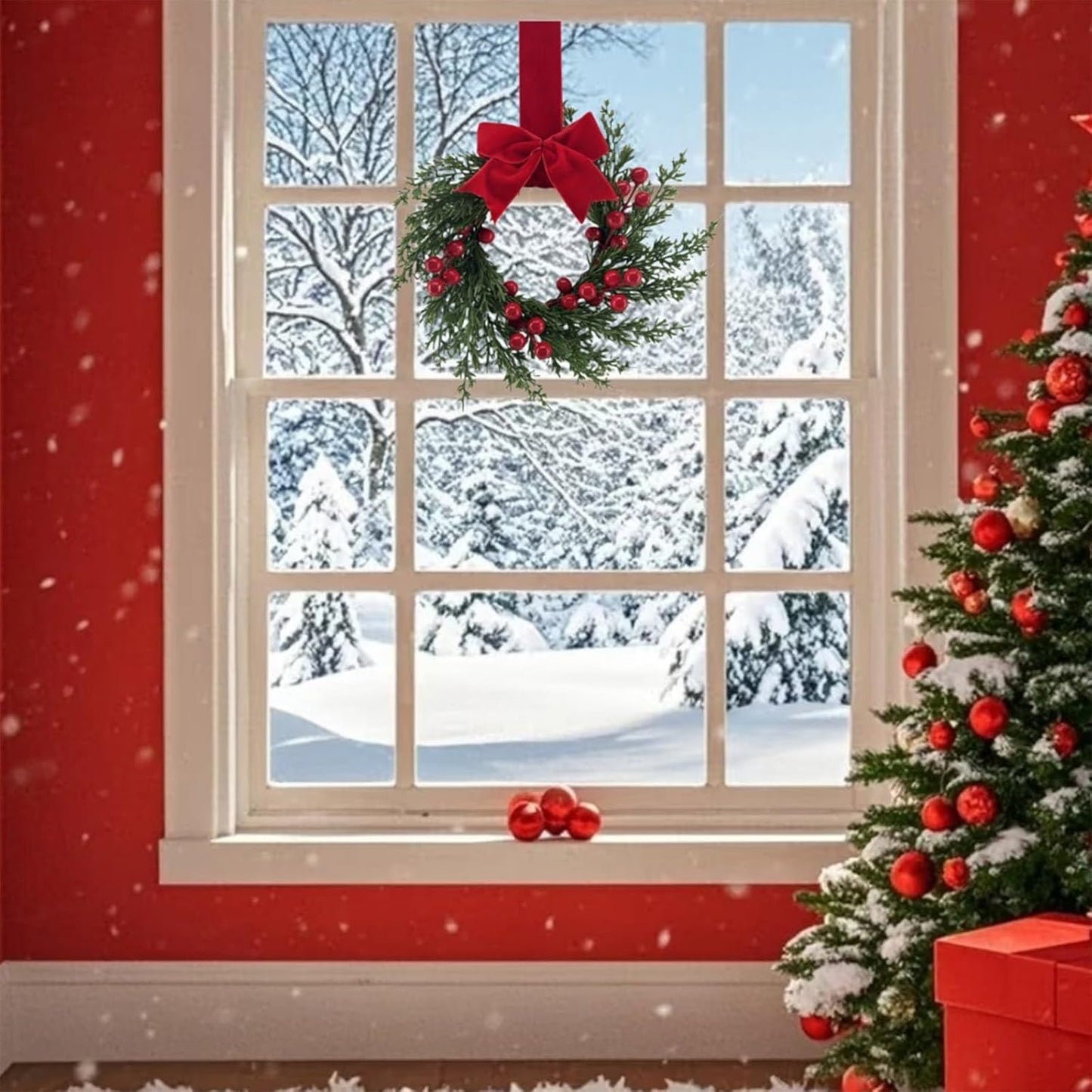🎉Mini Christmas Wreaths for Cabinets
