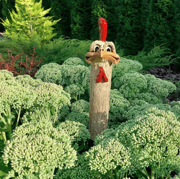 Hidden Chick Garden Decoration